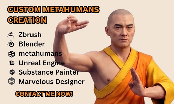 do realistic 3d metahuman character modelling for game daz 3d unreal engine ue5