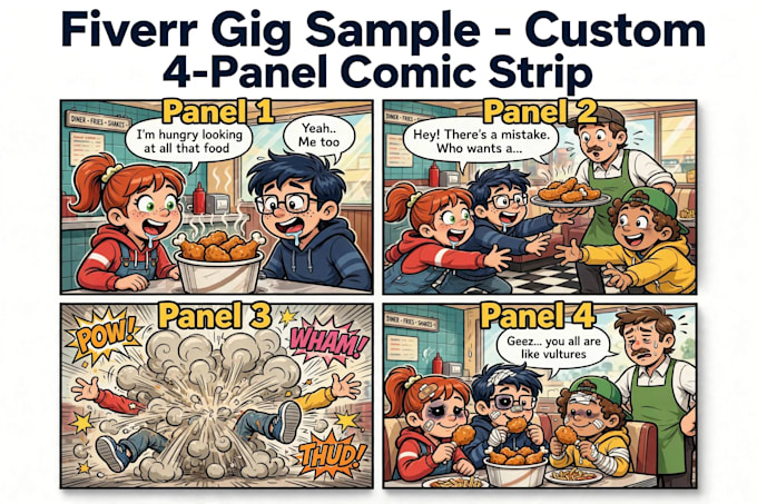 draw and color your cartoon strip
