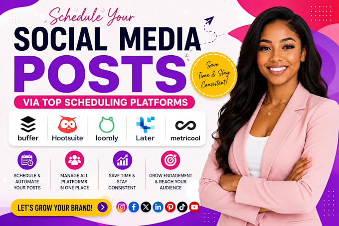 do post scheduling social media posts viabuffer metricool loomly later hootsuite