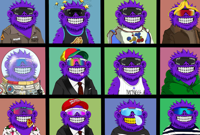 create custom 2d nft character art for your collection