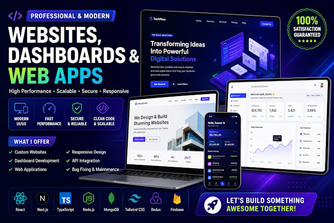 design and develop a responsive website for your business