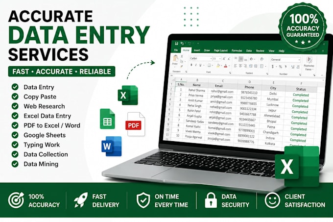 do accurate data entry, copy paste, web research, and excel data entry