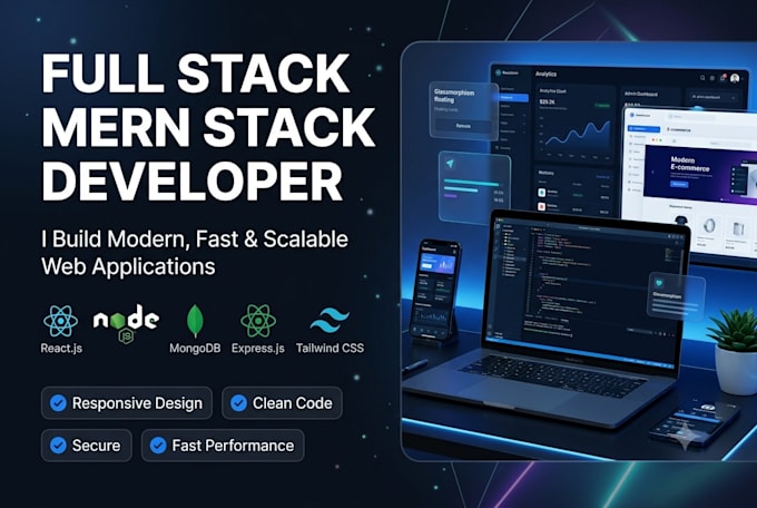develop a custom mern stack web application