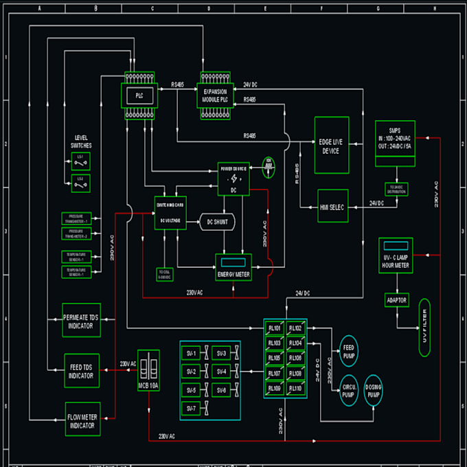 do industrial electrical engineering design and schematic