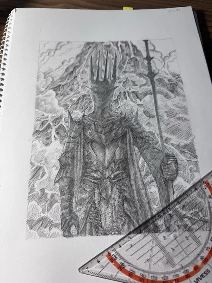 create a custom traditional pencil artwork
