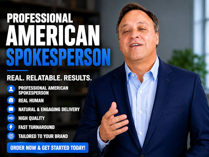 record a spokesperson video