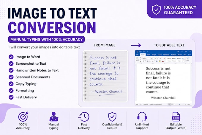 convert image to text manually with full accuracy