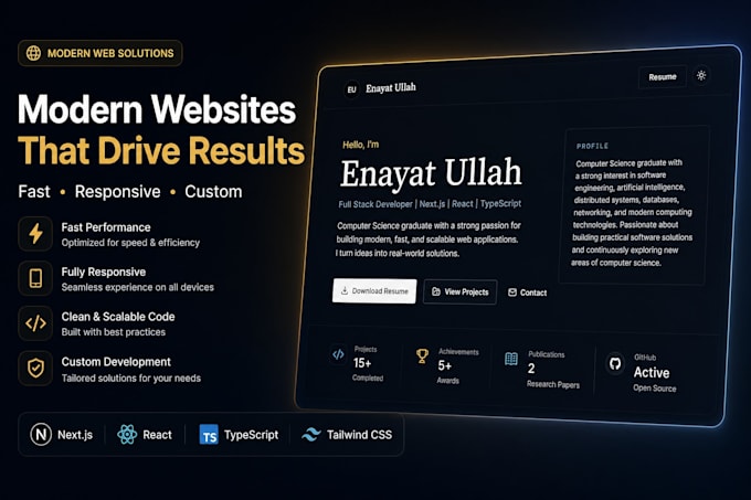 develop a responsive nextjs website