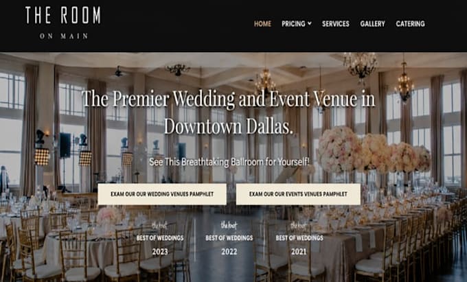 design wix event planner website party planner wedding event rental website