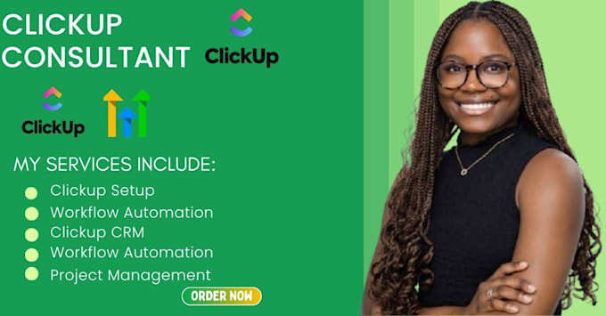 setup clickup project management clickup automation crm clickup expert