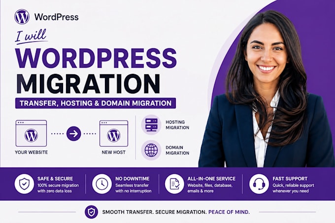 wordpress migration, transfer wordpress website, hosting and domain migration