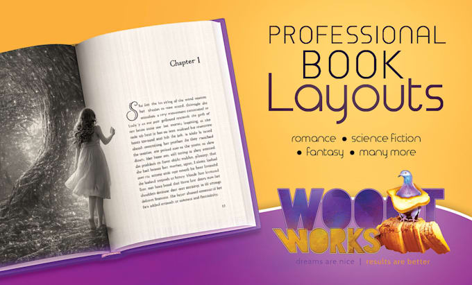 professional novel book layout