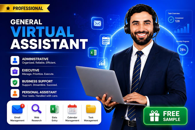 general virtual assistant for personal, admin , executive and business support