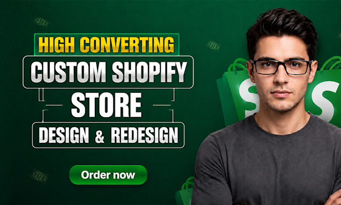 shopify store design redesign dropshipping store ecommerce website development