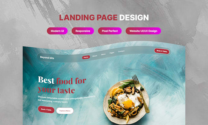 design figma landing page, figma website ui ux design