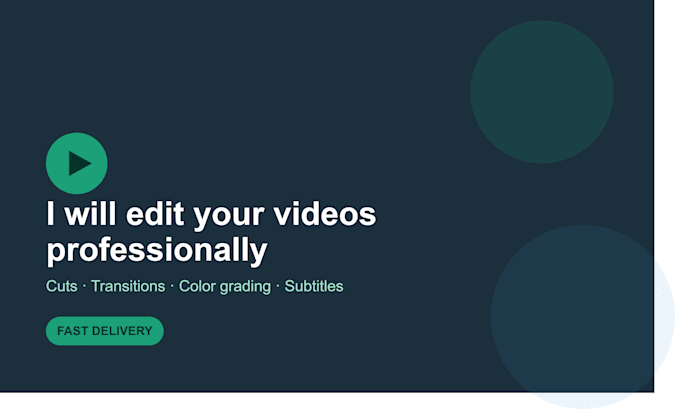 edit videos for you