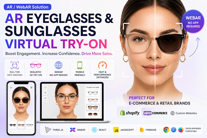 create a webar eyeglasses virtual try on