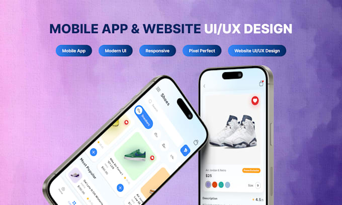 design mobile app ui ux, mobile app design, figma website ui ux design