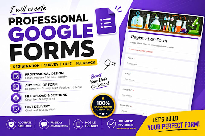 create a professional google forms for your business
