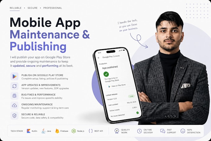 manage and publish the application