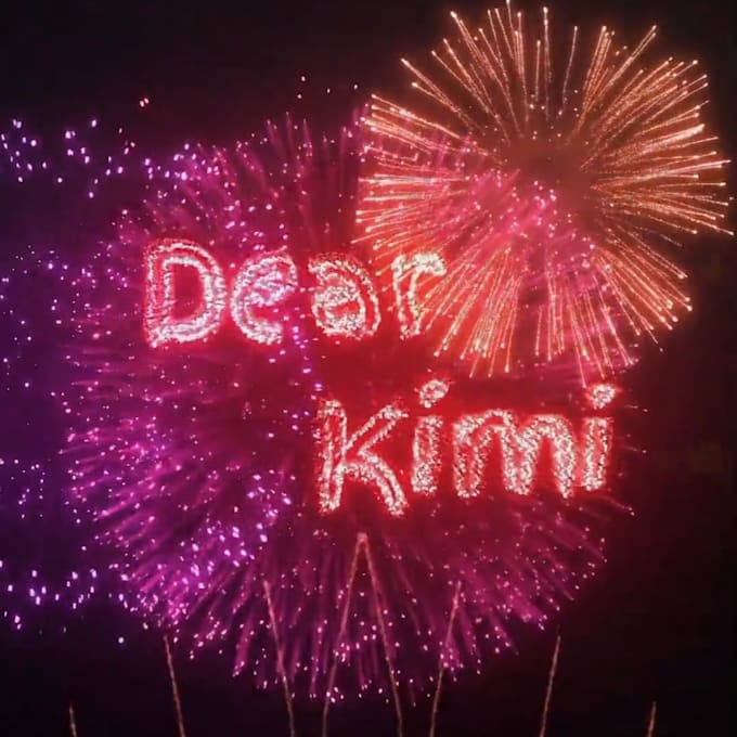 create a custom 10s fireworks blessing video