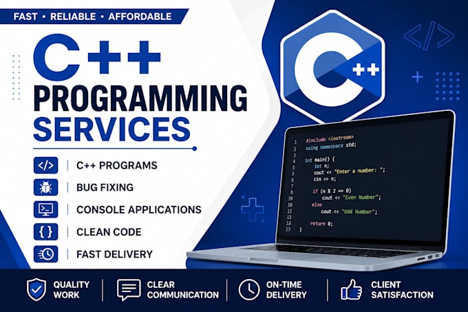 write cpp programs and debug cpp code