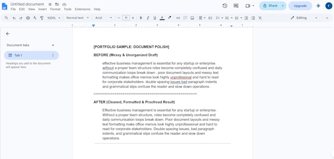 format, proofread, and clean your messy text documents