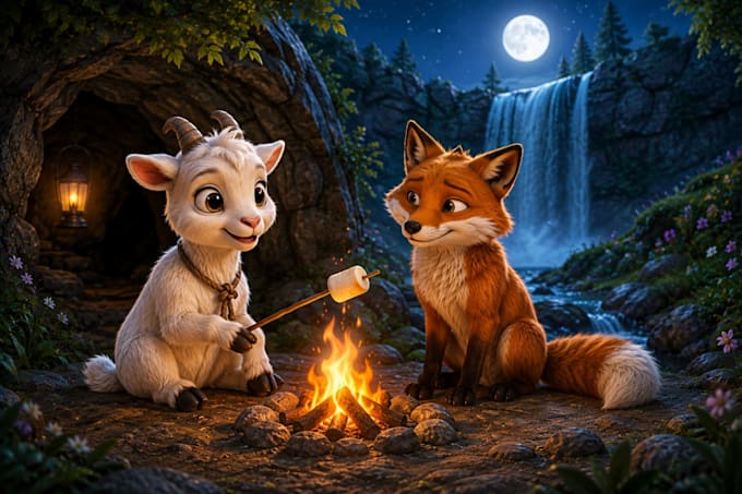 create ai 3d cartoon story videos