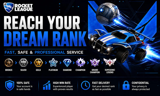 play rocket league with you and help you climb ranked