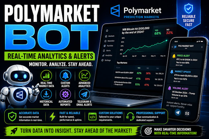 blockchain developer for polymarket kalshi, ai copy trading, pump fun bot