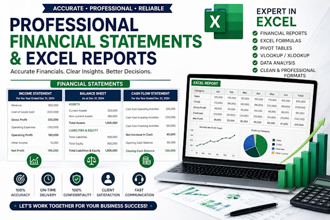 create professional financial statements and excel reports