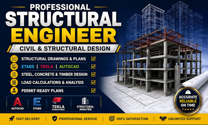 do civil and structural engineering design for structural design