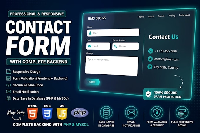 build a dynamic PHP contact form with database