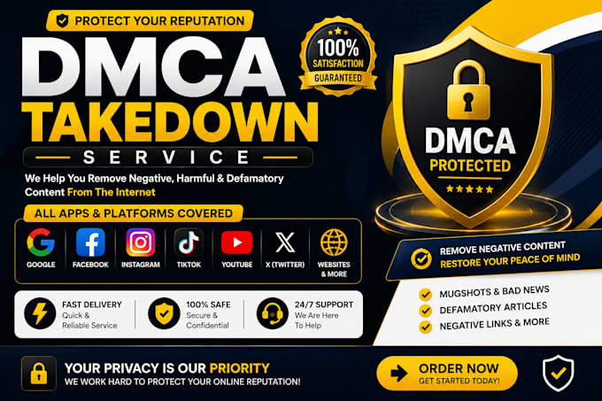 file a professional dmca takedown notice for copyright infringement