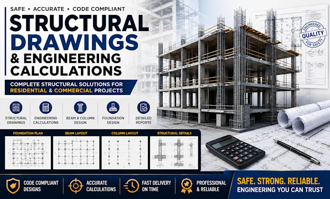 provide structural drawings and engineering calculations