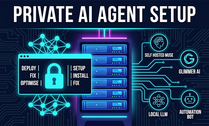 setup deploy fix optimise private ai agent muse glimmer local llm self hosted