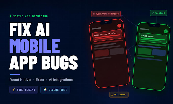 fix bugs and improve your ai mobile app with vibe coding and claude code