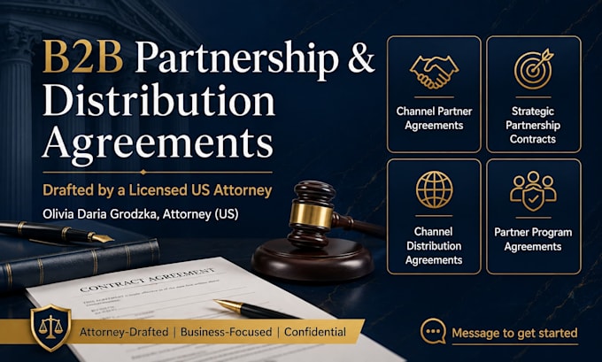 prepare a comprehensive strategic partnership contract