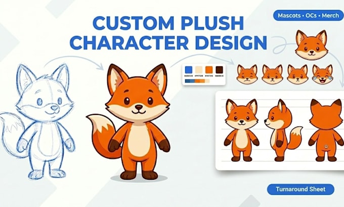 design an original plush toy character or mascot