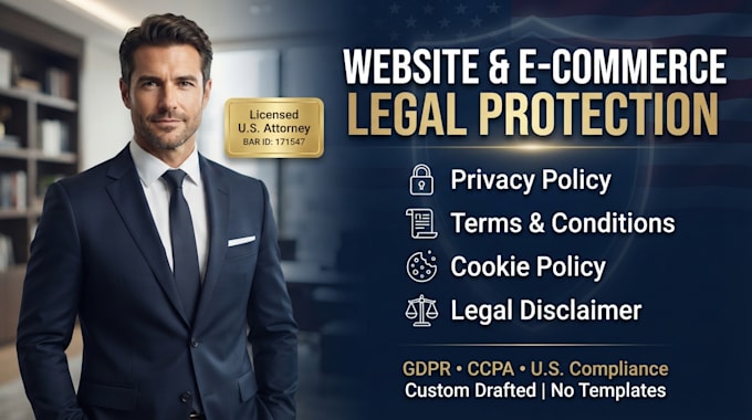 draft a custom gdpr and ccpa privacy policy for your website or app