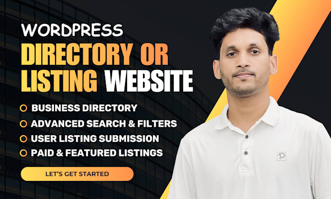 create a wordpress directory, business listing or classified website