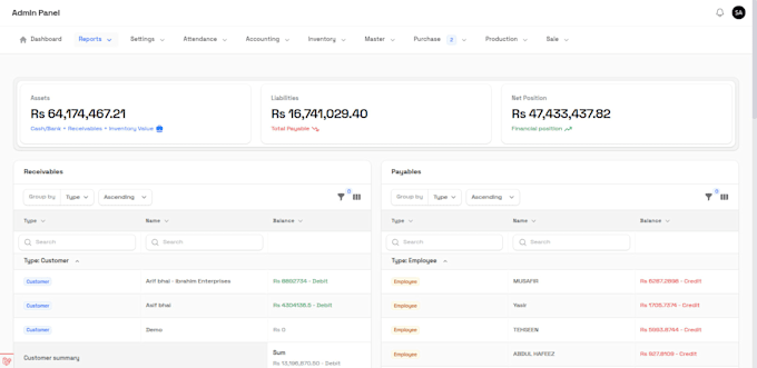 build a custom laravel admin panel, CRM, or erp system