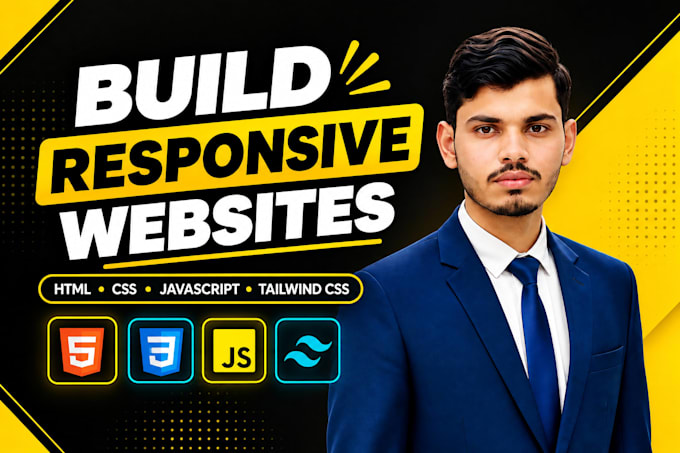build a responsive website with HTML CSS and javascript