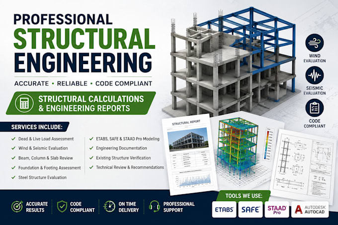 do structural calculations and prepare calculation reports