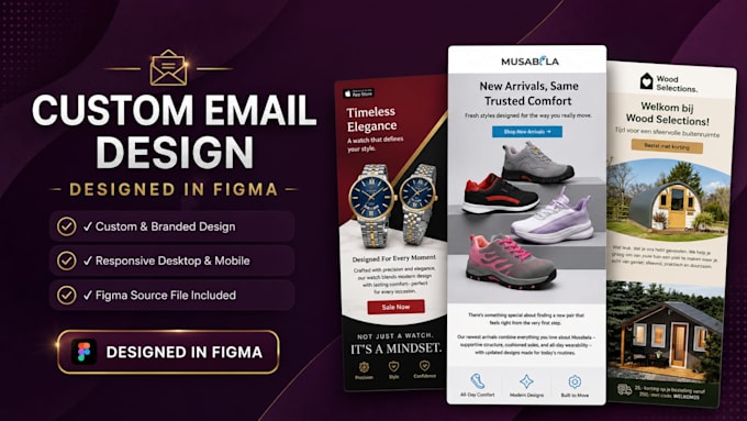 create newsletter email designs in figma for your brand