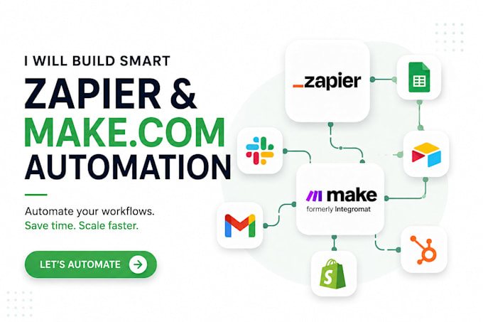 setup make com zapier auto workflow API integration webhooks