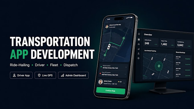 develop chauffeur, ride hailing, airport transfer, driver tracking, shuttle app