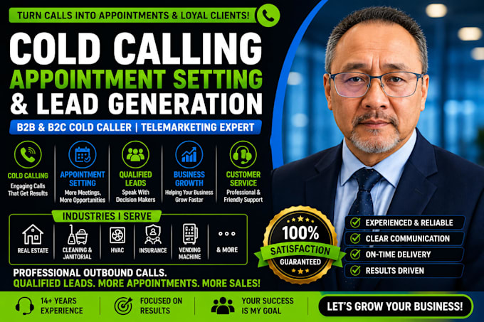 cold calling, janitorial lead generation and wholesales cold call, commercial