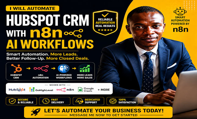 automate hubspot CRM with n8n ai workflows