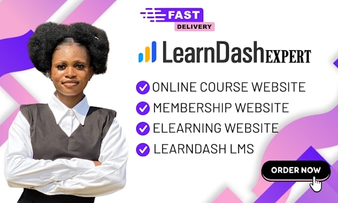 build and customize wordpress learndash lms course website